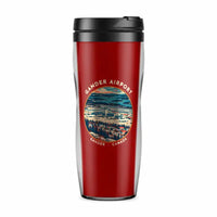 Thumbnail for Gander International Airport (YQX) Travel Mugs - Badge - Plastic (No Holder) - Red