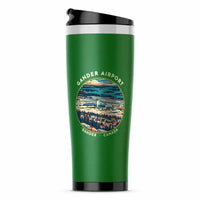 Thumbnail for Gander International Airport (YQX) Travel Mugs - Badge - Stainless Steel (No Holder) - Green