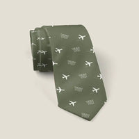 Thumbnail for Sydney–J.A. Douglas McCurdy Airport (YQY) Ties - Tie - Pattern - Green Army