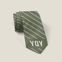 Thumbnail for Sydney–J.A. Douglas McCurdy Airport (YQY) Ties - Tie - Stripe - Green Army