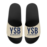 Thumbnail for Sudbury Airport (YSB) Slippers & Flip Flops - Slippers - Sport - Code - Beige