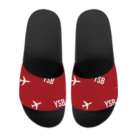 Thumbnail for Sudbury Airport (YSB) Slippers & Flip Flops - Slippers - Sport - Pattern - Red