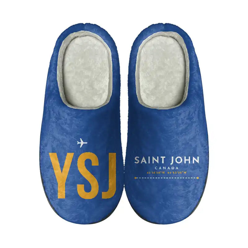 Saint John Airport (YSJ) Slippers & Flip Flops - Slippers - Cotton - Code - Different - Blue