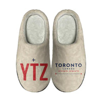 Thumbnail for Billy Bishop Toronto City Airport (YTZ) Slippers & Flip Flops - Slippers - Cotton - Code - Different - Beige