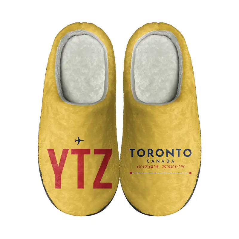 Billy Bishop Toronto City Airport (YTZ) Slippers & Flip Flops - Slippers - Cotton - Code - Different - Yellow