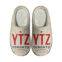 Thumbnail for Billy Bishop Toronto City Airport (YTZ) Slippers & Flip Flops - Slippers - Cotton - Code - Same - Beige