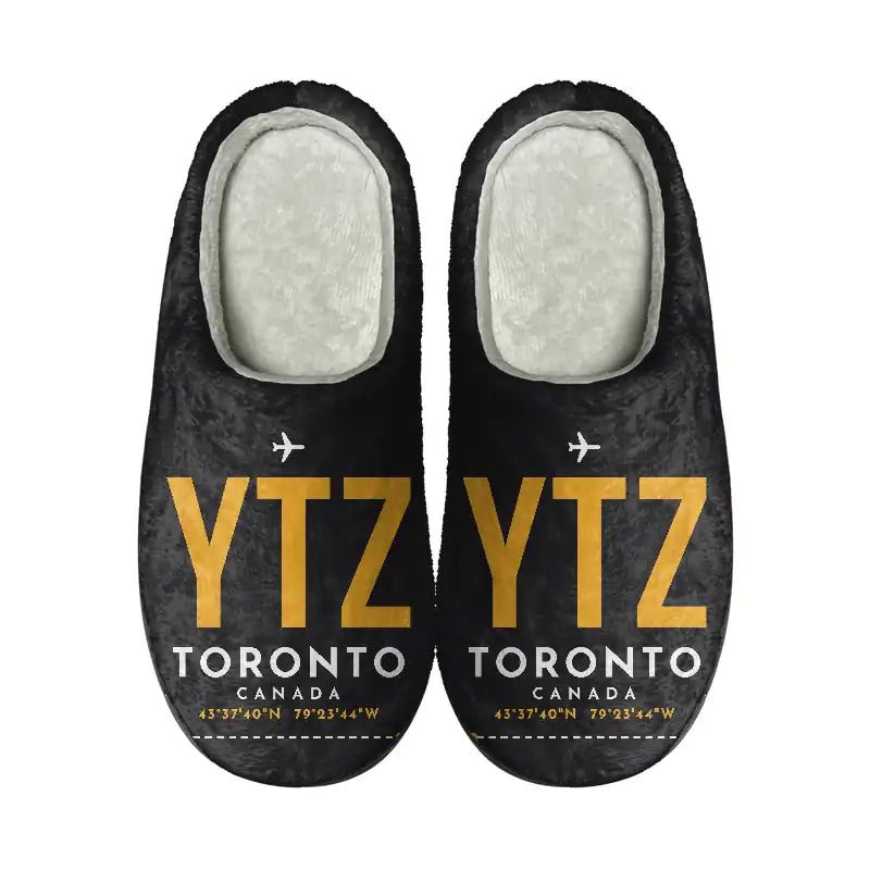 Billy Bishop Toronto City Airport (YTZ) Slippers & Flip Flops - Slippers - Cotton - Code - Same - Black
