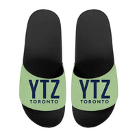 Thumbnail for Billy Bishop Toronto City Airport (YTZ) Slippers & Flip Flops - Slippers - Sport - Code - Light Green