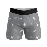 Thumbnail for Montréal–Trudeau International Airport (YUL) Men Boxers - Pattern - Gray