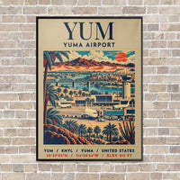Thumbnail for YUM - Poster - Canvas Framed - Beige