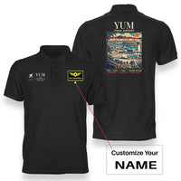 Thumbnail for YUM - Poster - Double-Side Polo - Black + Name