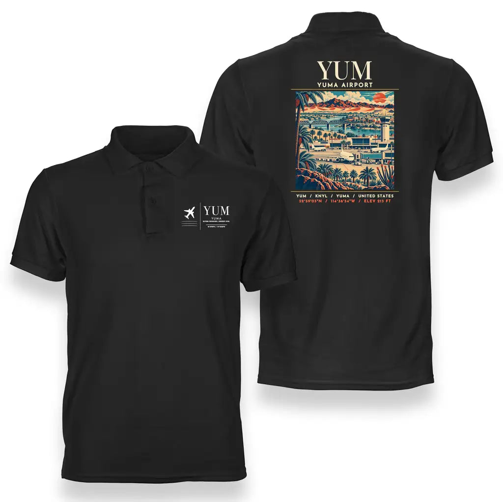 YUM - Poster - Double-Side Polo - Black
