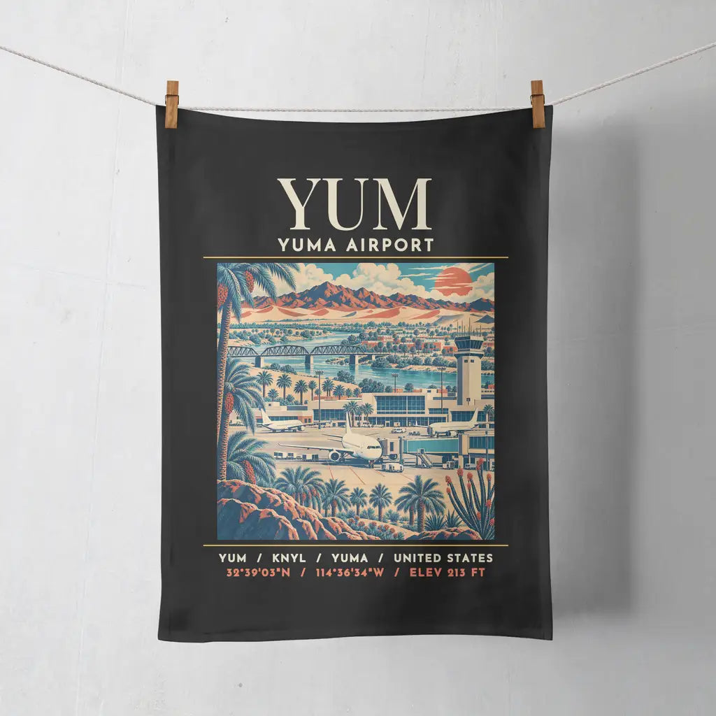 YUM - Poster - Towel - Black