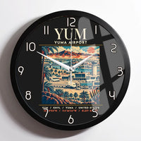 Thumbnail for YUM - Poster - Wall Clock Framed - Black