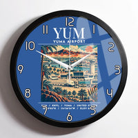 Thumbnail for YUM - Poster - Wall Clock Framed - Blue
