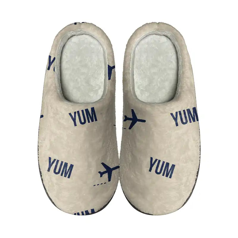 Yuma International Airport (YUM) Slippers & Flip Flops - Slippers - Cotton - Pattern - Beige