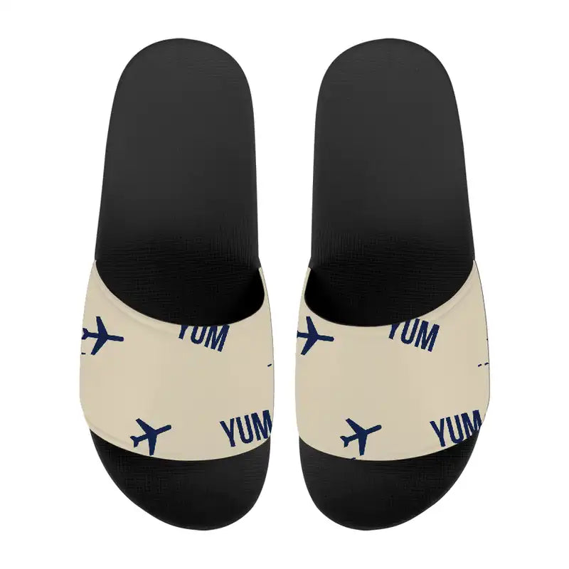 Yuma International Airport (YUM) Slippers & Flip Flops - Slippers - Sport - Pattern - Beige