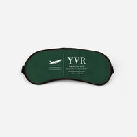 Thumbnail for Vancouver International Airport (YVR) Sleep Masks - Sleep Mask - Front - Dark Green