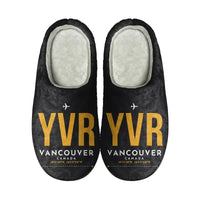 Thumbnail for Vancouver International Airport (YVR) Slippers & Flip Flops - Slippers - Cotton - Code - Same - Black