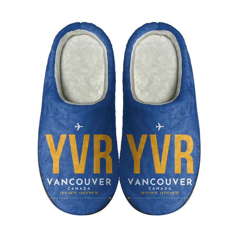 Vancouver International Airport (YVR) Slippers & Flip Flops - Slippers - Cotton - Code - Same - Blue