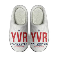 Thumbnail for Vancouver International Airport (YVR) Slippers & Flip Flops - Slippers - Cotton - Code - Same - White