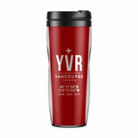 Thumbnail for Vancouver International Airport (YVR) Travel Mugs - ID Tag - Plastic (No Holder) - Red