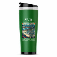Thumbnail for Vancouver International Airport (YVR) Travel Mugs - Poster - Stainless Steel (No Holder) - Green