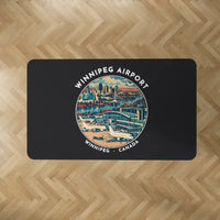 Thumbnail for Winnipeg James Armstrong Richardson International Airport (YWG) Carpets - Carpet Rectangle - Badge - Black