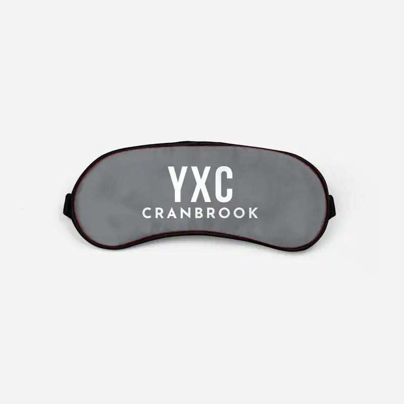 Cranbrook–Canadian Rockies International Airport (YXC) Sleep Masks - Sleep Mask - Code - Gray