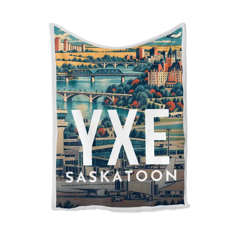 Saskatoon John G. Diefenbaker International Airport (YXE) Bedding Sets & Blankets - Blanket - Scene