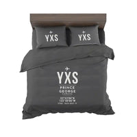 Thumbnail for Prince George Airport (YXS) Bedding Sets & Blankets - Bedding Set - ID Tag - Black