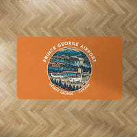 Thumbnail for Prince George Airport (YXS) Carpets - Carpet Rectangle - Badge - Orange