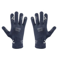Thumbnail for Prince George Airport (YXS) Gloves - Gloves - Full - Pattern - Navy Blue