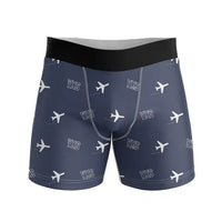Thumbnail for Prince George Airport (YXS) Men Boxers - Pattern - Navy Blue