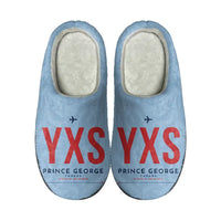 Thumbnail for Prince George Airport (YXS) Slippers & Flip Flops - Slippers - Cotton - Code - Same - Light Blue