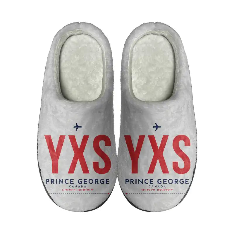 Prince George Airport (YXS) Slippers & Flip Flops - Slippers - Cotton - Code - Same - Light Gray