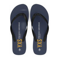 Thumbnail for Prince George Airport (YXS) Slippers & Flip Flops - Slippers - Flip Flops - Code - Navy Blue