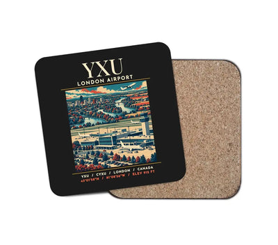 YXU - Poster - Coaster - Black