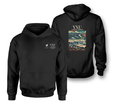 YXU - Poster - Double-Side Hoodie - Black