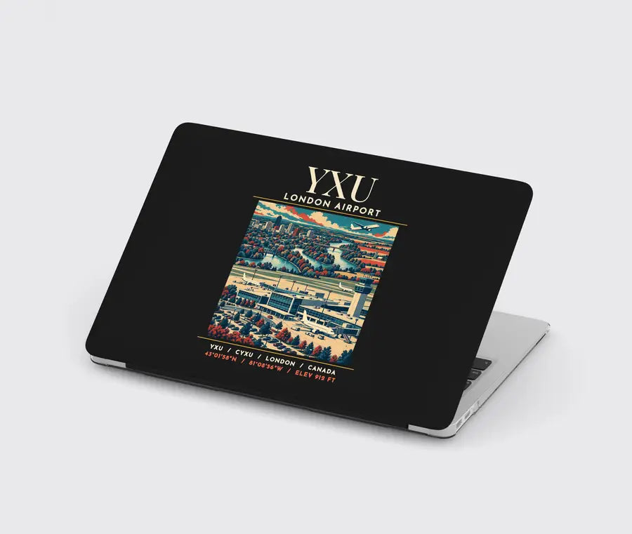 YXU - Poster - MacBook Case - Black