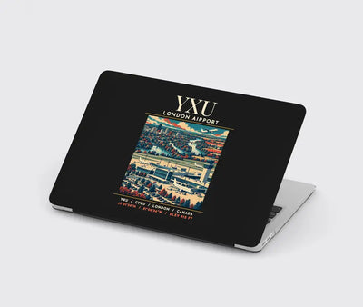YXU - Poster - MacBook Case - Black