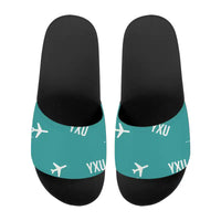 Thumbnail for London International Airport (YXU) Slippers & Flip Flops - Slippers - Sport - Pattern - Turquoise