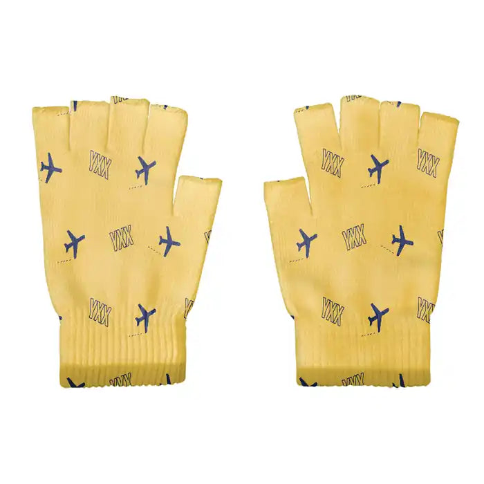 Abbotsford International Airport (YXX) Gloves - Gloves - Cut - Pattern - Yellow