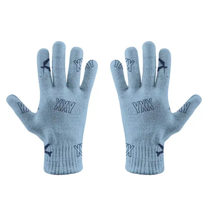 Abbotsford International Airport (YXX) Gloves - Gloves - Full - Pattern - Light Blue