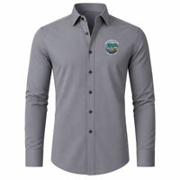 Thumbnail for Abbotsford International Airport (YXX) Shirts - Long Sleeve Shirt - Badge - Gray