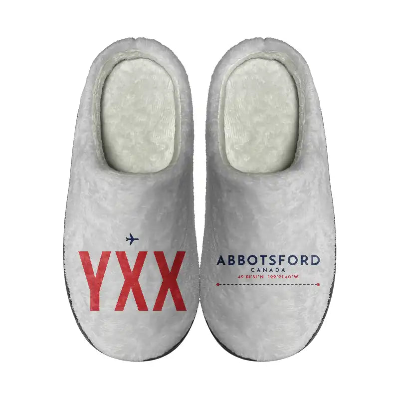 Abbotsford International Airport (YXX) Slippers & Flip Flops - Slippers - Cotton - Code - Different - Light Gray