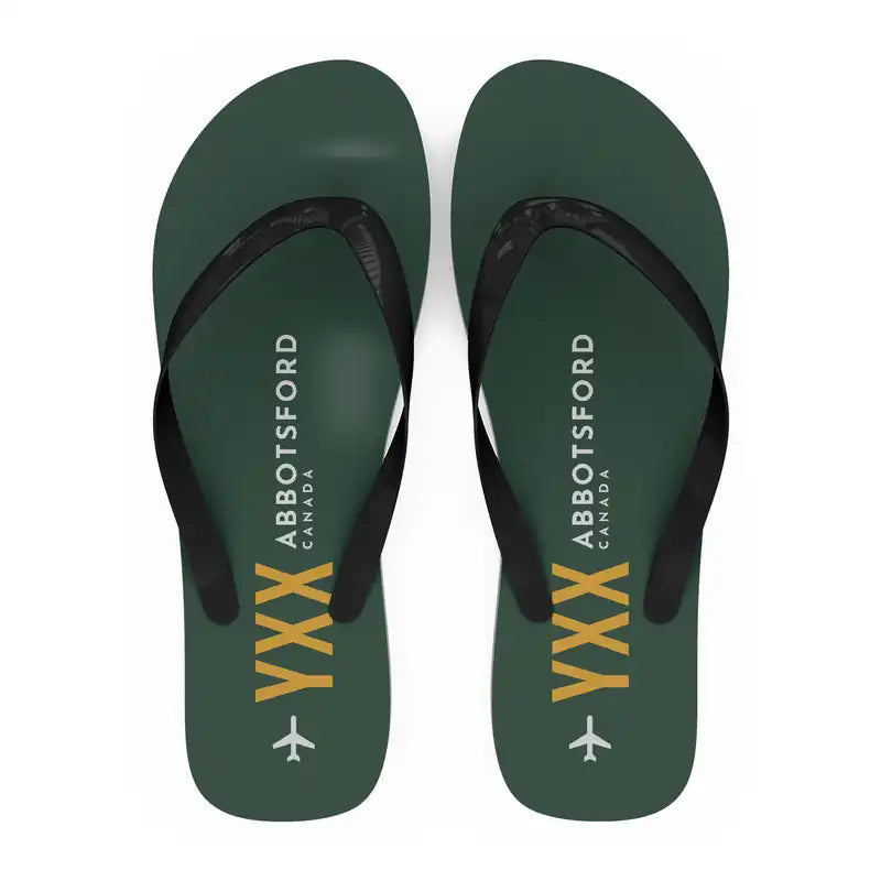 Abbotsford International Airport (YXX) Slippers & Flip Flops - Slippers - Flip Flops - Code - Dark Green
