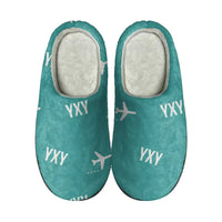 Thumbnail for Erik Nielsen Whitehorse International Airport (YXY) Slippers & Flip Flops - Slippers - Cotton - Pattern - Turquoise