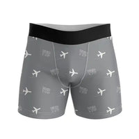 Thumbnail for Calgary International Airport (YYC) Men Boxers - Pattern - Gray