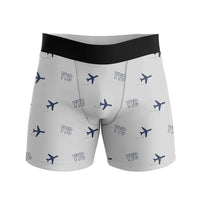 Thumbnail for Calgary International Airport (YYC) Men Boxers - Pattern - Light Gray
